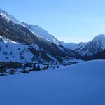 In Hus Signal Met Prachtig Uitzicht Op De Bergen Klosters