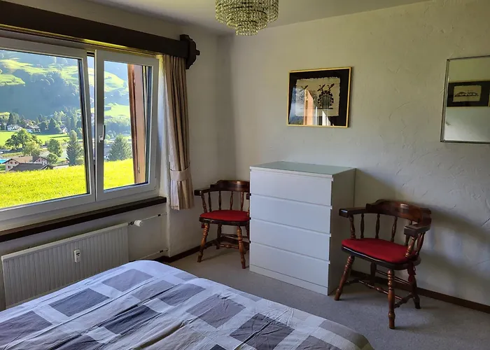 In Hus Signal Met Prachtig Uitzicht Op De Bergen Klosters